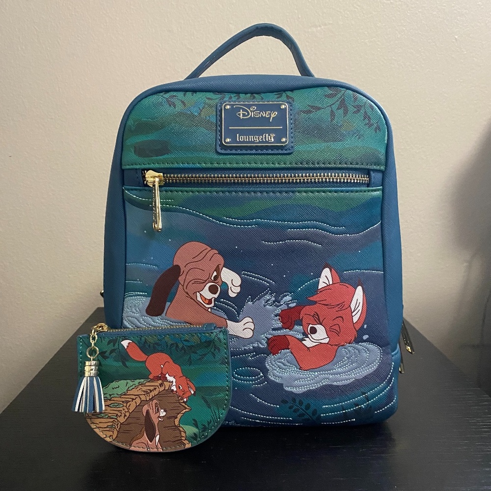 Fox and the Hound  Loungefly Backpack and Wallet